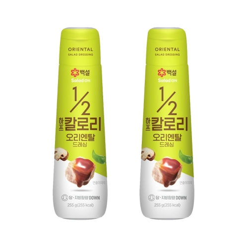  백설 하프칼로리 오리엔탈드레싱 255g [2개]