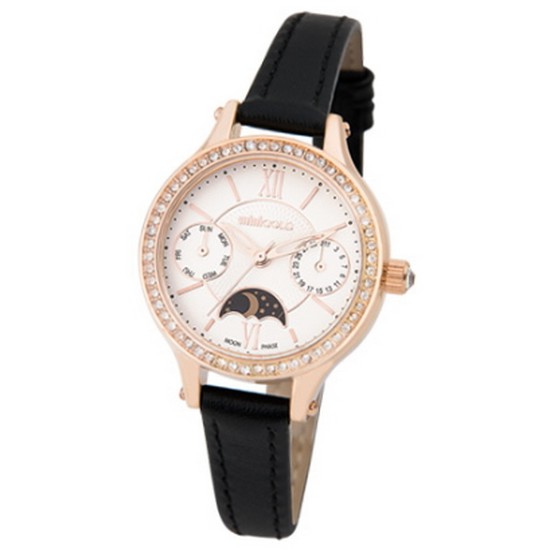 미니골드 문페이즈 가죽 블랙(여) WMG054LWBK_이미지