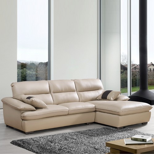 딜렌 카우치 가죽소파 4인용