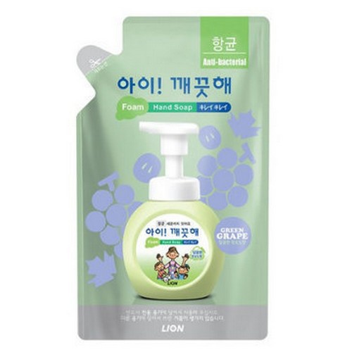 아이깨끗해 폼 핸드솝 청포도향 리필 450ml (6개)_이미지