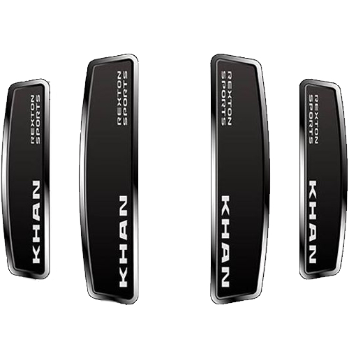 DXSOAUTO 블랙 쉴드 엠블럼 도어가드 (더뉴렉스턴 스포츠 칸)_이미지