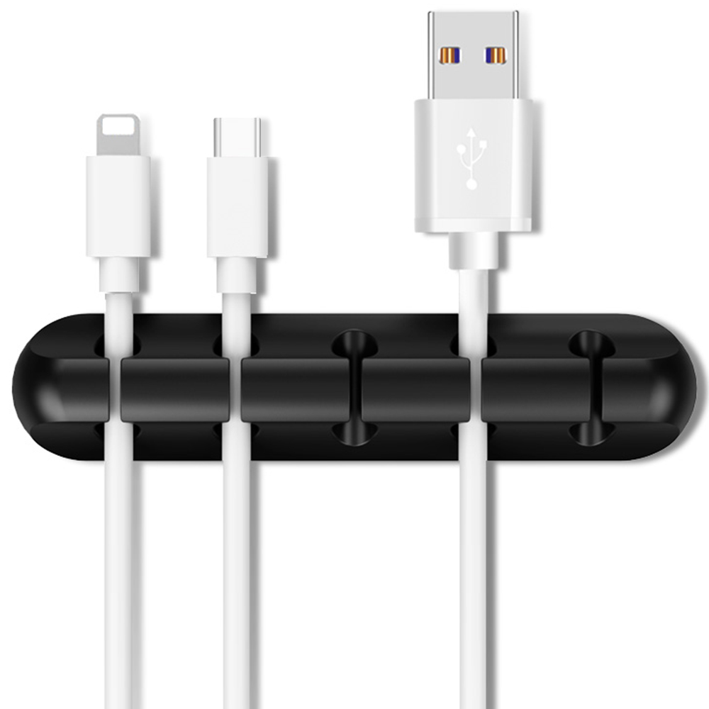 엔더 USB 충전 케이블 선정리 홀더 클립 5구 (2개)_이미지
