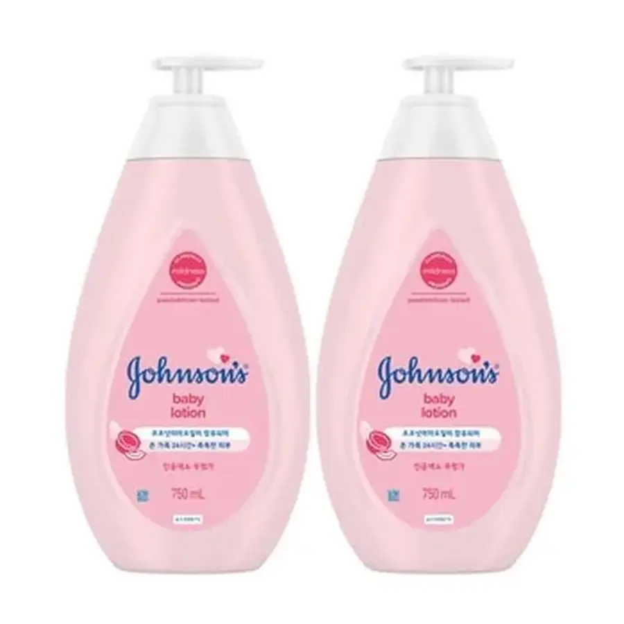 존슨즈베이비 핑크 로션 펌프형 750ml (2개)_이미지