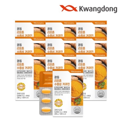 광동생활건강 광동 리포좀 수용성 커큐민 30정 (10개)_이미지