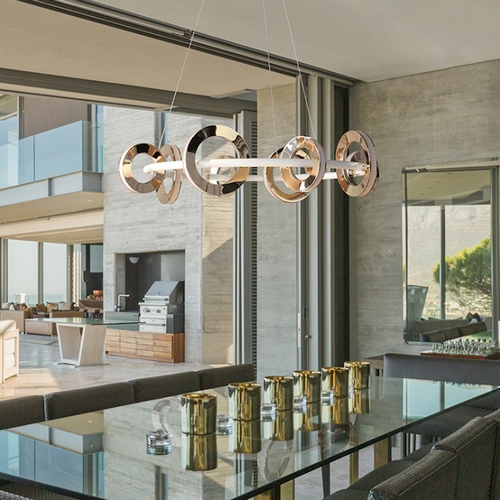 잇츠라이팅 LED 카르샤 원형 8등 펜던트 50W_이미지