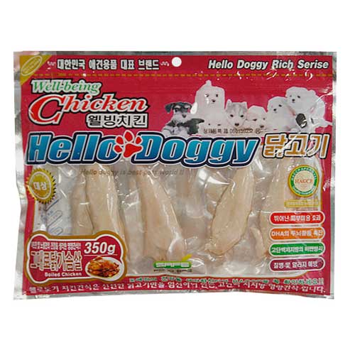 헬로도기 그대로 닭가슴살 350g (1개)_이미지