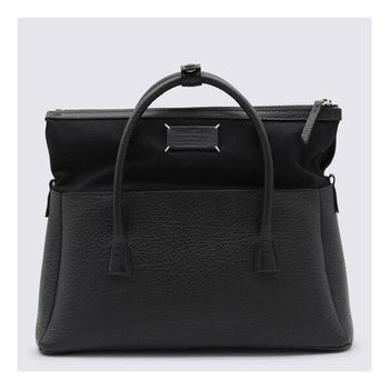 메종마르지엘라 우먼 블랙 레더 탑 핸들 백 SB1WD0058P8833_T8013 1082114