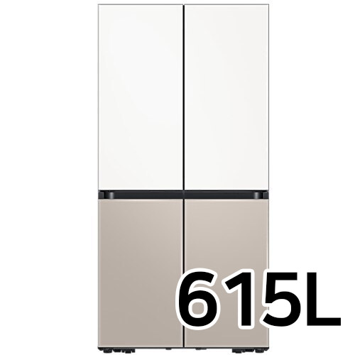 삼성전자 비스포크 키친핏 새틴 RF60C9012 (화이트+베이지)_이미지