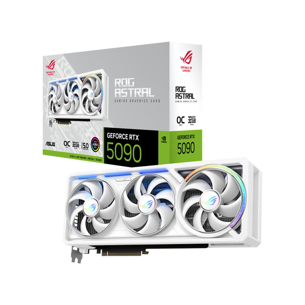 ASUS ROG Astral ������ RTX 5090 WHITE OC D7 32GB �����Ƽ����