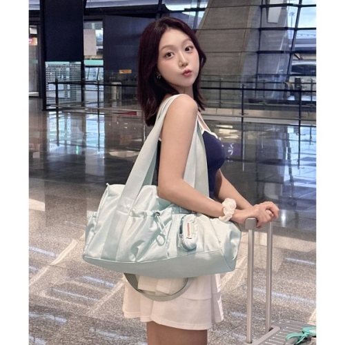 MASMARULEZ 파우치세트 glossy shoulder duffel bag_Cloud mint 5014764703 50..