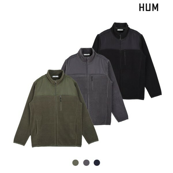 케이브랜즈 HUM 양면 하이넥 집업 기본핏 FHOWCUX181P