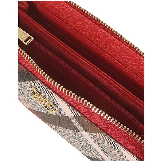 닥스 populet 체크 가죽 지퍼장지갑 WCWA1F700R2_이미지