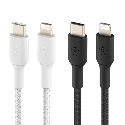 벨킨 C to 라이트닝 8핀 부스트업 브레이디드 케이블 CAA004bt (2m)_이미지