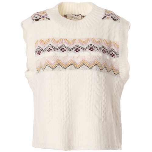 노르딕 자카드 케이블 베스트 T216MVT134W