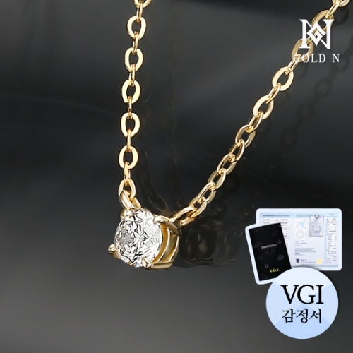 18K 퓨리 1부 다이아몬드 목걸이(WG)