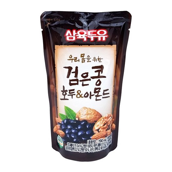 삼육식품 검은콩 호두와 아몬드 파우치 190ml이미지입니다. 누르면 해당 게시물로 새창이동합니다.