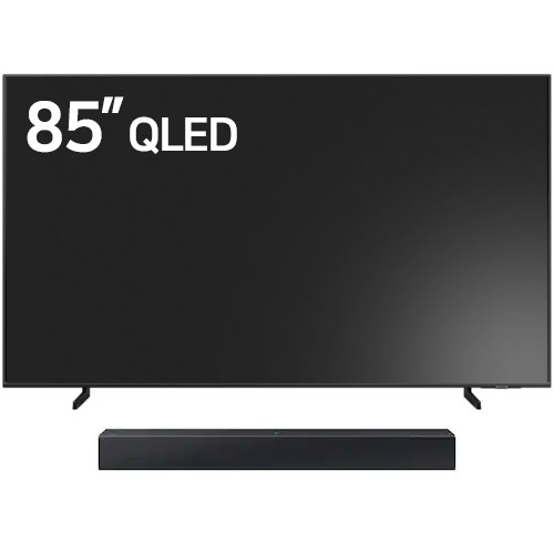 삼성전자 QLED KQ85QC60AFXKR (스탠드+사운드바, HW-C400)_이미지