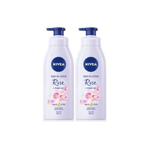 바디 오일 로션 로즈 앤 아르간 오일 400ml