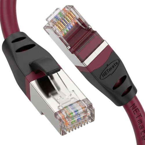 강원전자 NETmate CAT.8 SSTP Flat 랜케이블 (NM-U830DR, 3m)_이미지