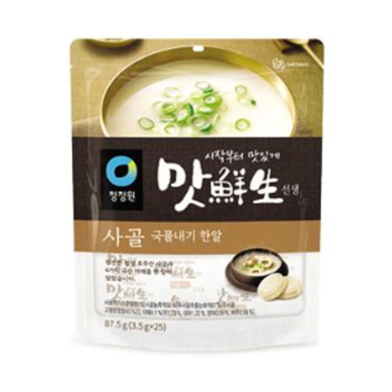 청정원 맛선생 사골국물내기 한알 25알 87.5g (4개)_이미지
