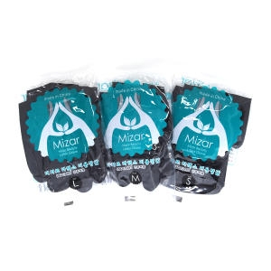  미짱 미자르블랙 미용장갑 검정 동광 염색 고무 라텍스 장갑