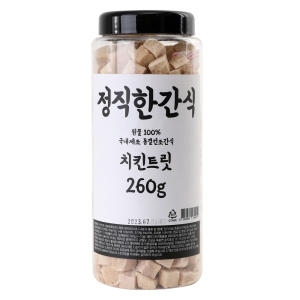 정직한간식 치킨트릿 260g