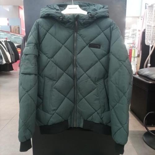 안나인터내셔날 인터크루 HC03 다이야 퀼팅 후드 점퍼 ITX4UO06G DG