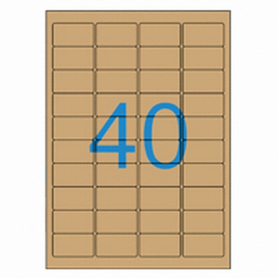 올바른라벨 크라프트 라벨 AL040KR (25매)_이미지