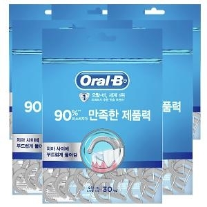 오랄비 C자형 치실 30개입 (6개)_이미지