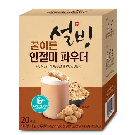 다농원 설빙 꿀이든 인절미 파우더 20T