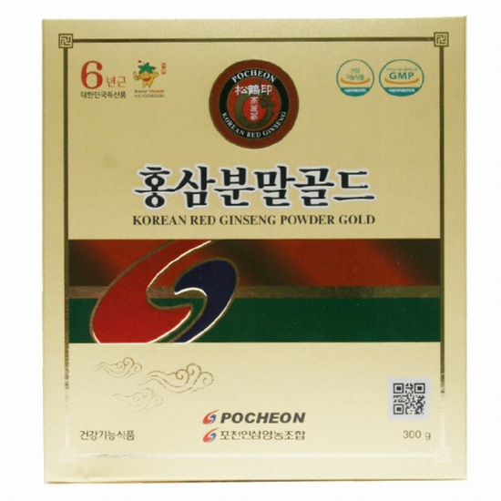 포천인삼영농조합 6년근 홍삼분말골드 300g이미지입니다. 누르면 해당 게시물로 새창이동합니다.