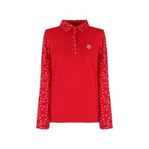 패션그룹형지 크로커다일레이디 코트나PQ 프린트배색 티셔츠_CLEFTS208