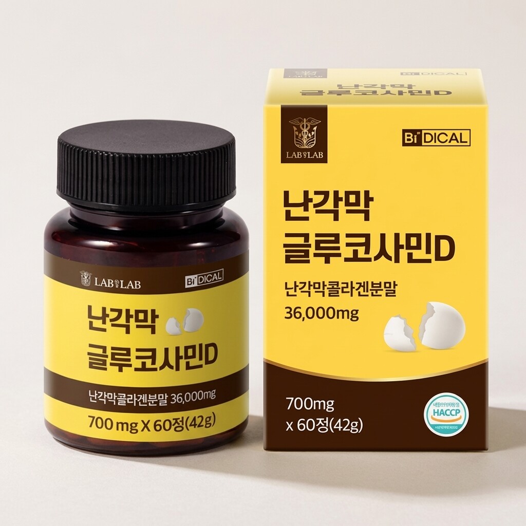 랩온랩 난각막 글루코사민D 60정 (1개)