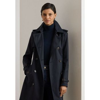 �����η� ���� Petite DOUBLE-BREASTED COTTON-BLEND TRENCH COAT Trenchcoat navy 7506..