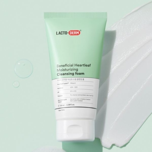 락토덤 피부에 유익한 어성초 수분 클렌징폼 130ml (3개)_이미지