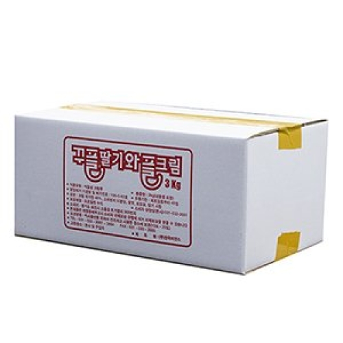 한국이안스 꾸플 딸기 와플크림 3kg