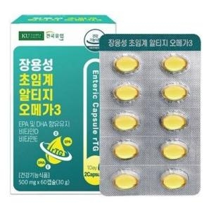 건국유업 장용성 초임계 알티지 오메가3 60캡슐 (1개)_이미지