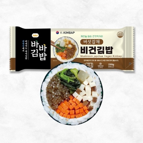 올곧 바바김밥 버섯잡채 비건김밥 230g
