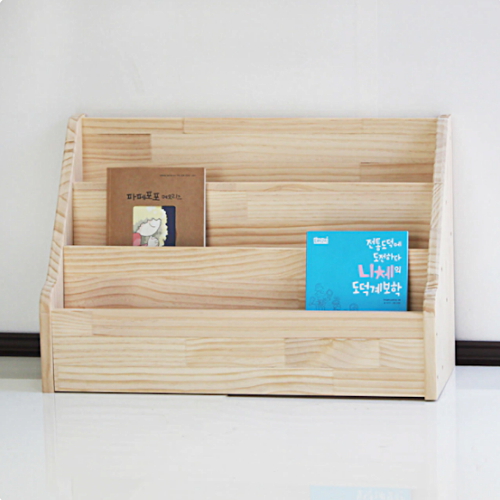 양지가구 잡지꽂이 원목 3단 책장 600