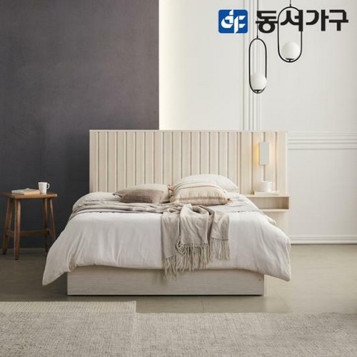 동서가구 피츠 모리스 수납 침대 SS+협탁 (매트별도)