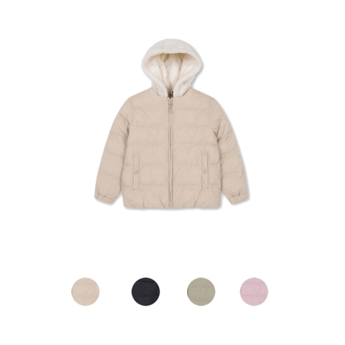 탑텐키즈 MKE4JP3221 공용 플러스웜 후드 디테처블 경량 점퍼