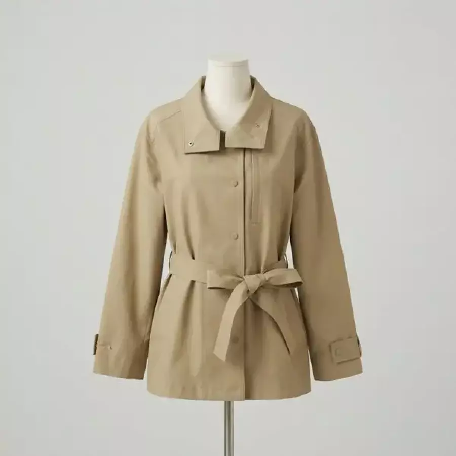 온앤온 스탠드칼라 벨티드 자켓 BEIGE NJW6A-R8180 91
