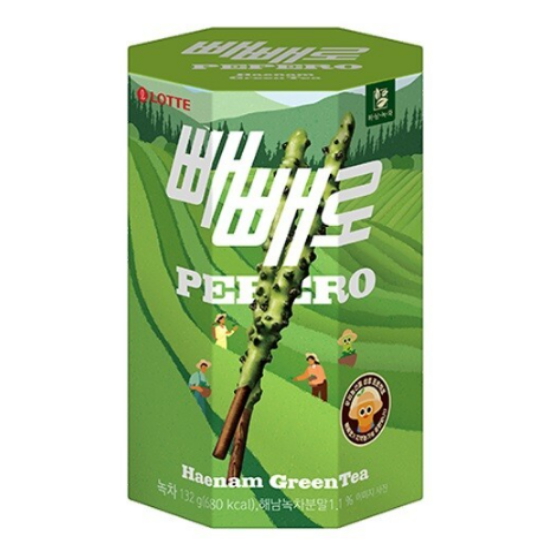 롯데웰푸드 해남 녹차 빼빼로 132g (9개)_이미지