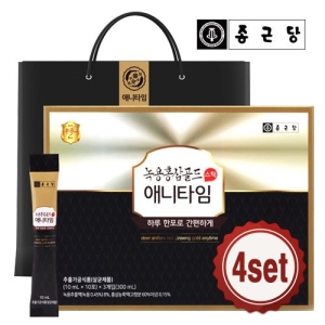 종근당건강 녹용홍삼 애니타임 골드 10ml 30포 (4개)_이미지
