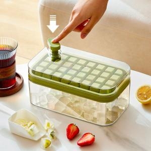 얼음트레이 얼음틀 보관통 분리 32구X2단 스쿱 세트