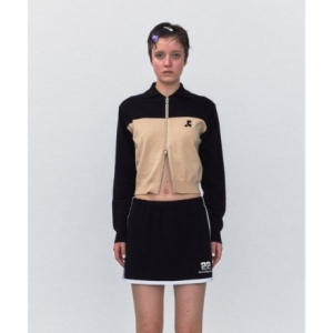 레스트앤레크레이션 RR 2-TONE ZIP-UP CARDIGAN_BEIGE RR241KT005BEIGE 1217194_이미지