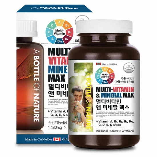 어바틀오브네이쳐 멀티비타민 앤 미네랄 맥스 90정