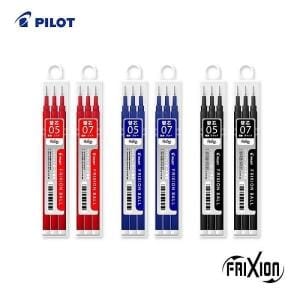 PILOT 프릭션 노크 전용 리필 3개입 0.5mm 지워지는 볼펜