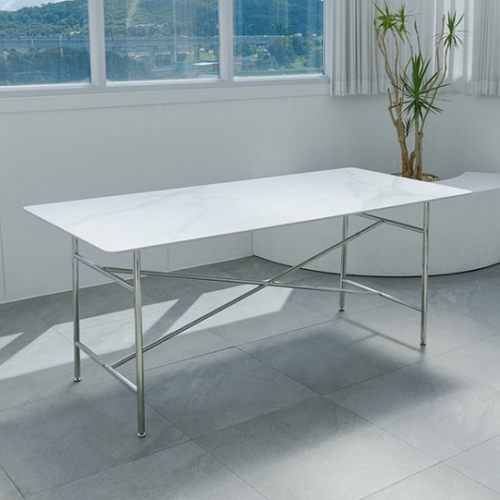 나무뜰 디센트 직각 포세린 세라믹 식탁 1600