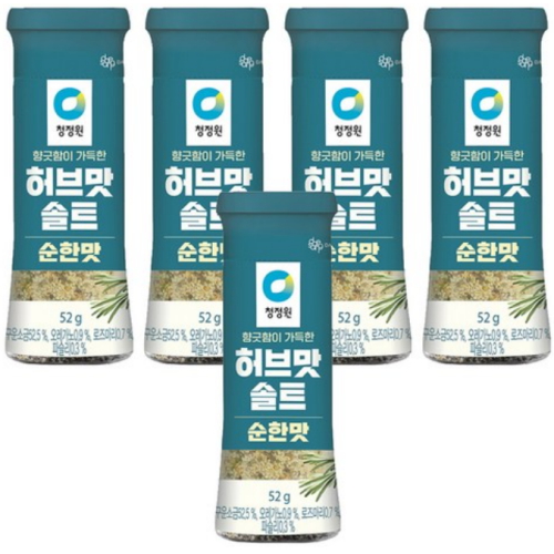 청정원 허브맛솔트 순한맛 52g (5개)_이미지